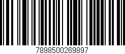 Código de barras (EAN, GTIN, SKU, ISBN): '7898500269897'