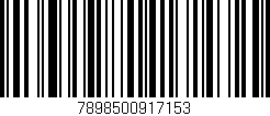 Código de barras (EAN, GTIN, SKU, ISBN): '7898500917153'