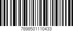 Código de barras (EAN, GTIN, SKU, ISBN): '7898501110433'