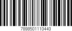 Código de barras (EAN, GTIN, SKU, ISBN): '7898501110440'