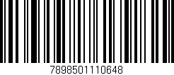 Código de barras (EAN, GTIN, SKU, ISBN): '7898501110648'