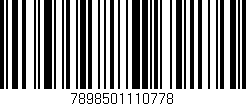 Código de barras (EAN, GTIN, SKU, ISBN): '7898501110778'