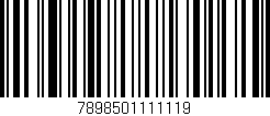 Código de barras (EAN, GTIN, SKU, ISBN): '7898501111119'