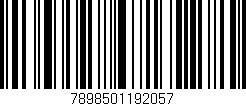 Código de barras (EAN, GTIN, SKU, ISBN): '7898501192057'