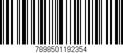 Código de barras (EAN, GTIN, SKU, ISBN): '7898501192354'