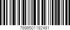 Código de barras (EAN, GTIN, SKU, ISBN): '7898501192491'