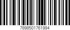 Código de barras (EAN, GTIN, SKU, ISBN): '7898501761994'