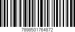 Código de barras (EAN, GTIN, SKU, ISBN): '7898501764872'
