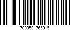 Código de barras (EAN, GTIN, SKU, ISBN): '7898501765015'