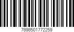 Código de barras (EAN, GTIN, SKU, ISBN): '7898501772259'