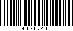 Código de barras (EAN, GTIN, SKU, ISBN): '7898501772327'