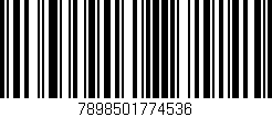 Código de barras (EAN, GTIN, SKU, ISBN): '7898501774536'