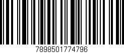 Código de barras (EAN, GTIN, SKU, ISBN): '7898501774796'