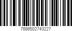 Código de barras (EAN, GTIN, SKU, ISBN): '7898502743227'
