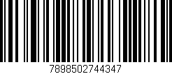 Código de barras (EAN, GTIN, SKU, ISBN): '7898502744347'