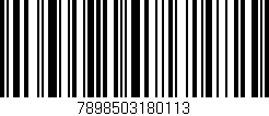 Código de barras (EAN, GTIN, SKU, ISBN): '7898503180113'