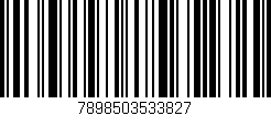 Código de barras (EAN, GTIN, SKU, ISBN): '7898503533827'