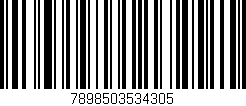 Código de barras (EAN, GTIN, SKU, ISBN): '7898503534305'