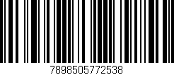 Código de barras (EAN, GTIN, SKU, ISBN): '7898505772538'