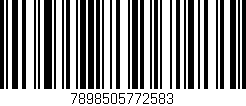 Código de barras (EAN, GTIN, SKU, ISBN): '7898505772583'