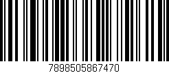 Código de barras (EAN, GTIN, SKU, ISBN): '7898505867470'