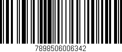 Código de barras (EAN, GTIN, SKU, ISBN): '7898506006342'