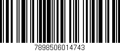 Código de barras (EAN, GTIN, SKU, ISBN): '7898506014743'