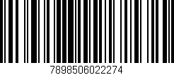 Código de barras (EAN, GTIN, SKU, ISBN): '7898506022274'