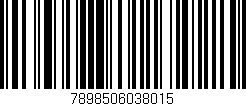 Código de barras (EAN, GTIN, SKU, ISBN): '7898506038015'