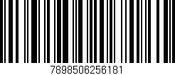 Código de barras (EAN, GTIN, SKU, ISBN): '7898506256181'