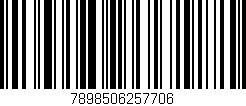 Código de barras (EAN, GTIN, SKU, ISBN): '7898506257706'