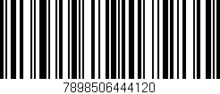 Código de barras (EAN, GTIN, SKU, ISBN): '7898506444120'