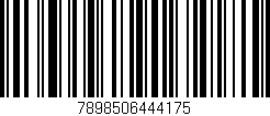 Código de barras (EAN, GTIN, SKU, ISBN): '7898506444175'
