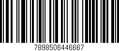 Código de barras (EAN, GTIN, SKU, ISBN): '7898506446667'