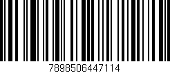 Código de barras (EAN, GTIN, SKU, ISBN): '7898506447114'