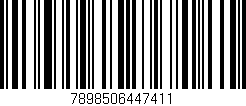 Código de barras (EAN, GTIN, SKU, ISBN): '7898506447411'
