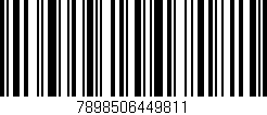 Código de barras (EAN, GTIN, SKU, ISBN): '7898506449811'