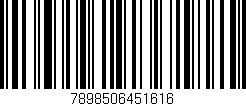 Código de barras (EAN, GTIN, SKU, ISBN): '7898506451616'
