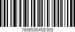 Código de barras (EAN, GTIN, SKU, ISBN): '7898506456369'