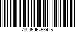 Código de barras (EAN, GTIN, SKU, ISBN): '7898506456475'