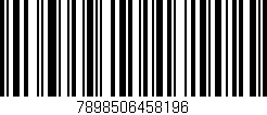 Código de barras (EAN, GTIN, SKU, ISBN): '7898506458196'