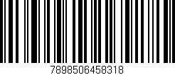Código de barras (EAN, GTIN, SKU, ISBN): '7898506458318'