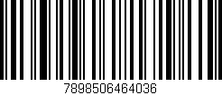 Código de barras (EAN, GTIN, SKU, ISBN): '7898506464036'