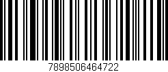 Código de barras (EAN, GTIN, SKU, ISBN): '7898506464722'