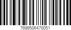 Código de barras (EAN, GTIN, SKU, ISBN): '7898506470051'
