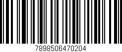 Código de barras (EAN, GTIN, SKU, ISBN): '7898506470204'