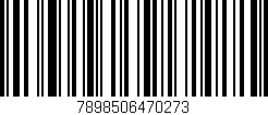 Código de barras (EAN, GTIN, SKU, ISBN): '7898506470273'