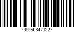 Código de barras (EAN, GTIN, SKU, ISBN): '7898506470327'