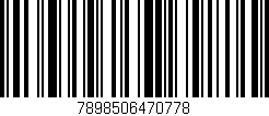 Código de barras (EAN, GTIN, SKU, ISBN): '7898506470778'