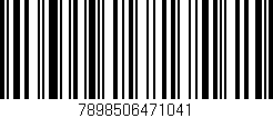 Código de barras (EAN, GTIN, SKU, ISBN): '7898506471041'